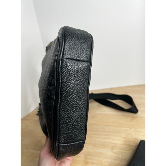 Kate Spade New York Roulette Medium Black Pebbled Messenger Bag and Wallet Set - Picture 6 of 11